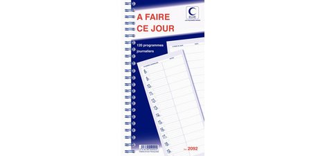 Bloc spiralé '120 programmes - A faire ce jour'