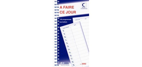 Bloc spiralé '120 programmes - A faire ce jour'