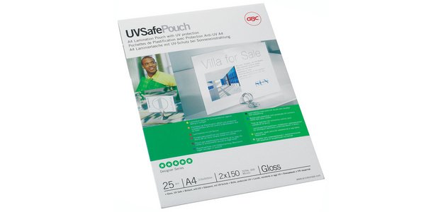 Pochette de plastification UVSafePouch, A4, 300 microns