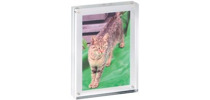 Cadre photo, (L)211 x (P)149 x (H)30 mm, transparent