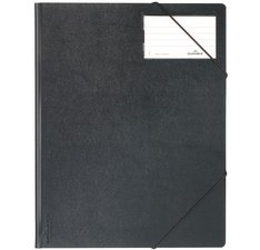 Chemise à élastiques Premium, A4, noir