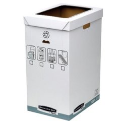 BANKERS BOX SYSTEM collecteur de recyclage, blanc