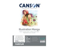 Bloc de dessin Illustration Manga, A4, 250 g/m2