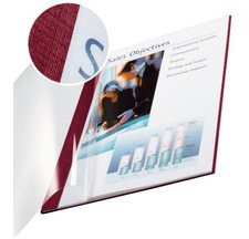 De_tapa de encuadernacion channel flexible 35548 burdeos lomo a capacidad 36/70 hojas