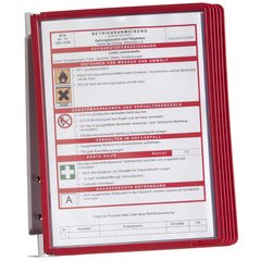 Presenteersysteem VARIO wall 5, complete set, grijs/rood
