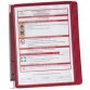 Presenteersysteem VARIO wall 5, complete set, grijs/rood