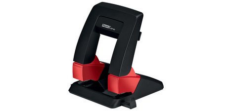 Rapid SP30 Press Less Hole Punch, 2 Holes, 30 Sheets, Black/Grey
