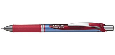 Stylo roller à encre gel liquide EnerGel BLN75, rouge