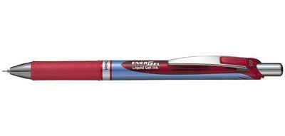 Stylo roller à encre gel liquide EnerGel BLN75, rouge