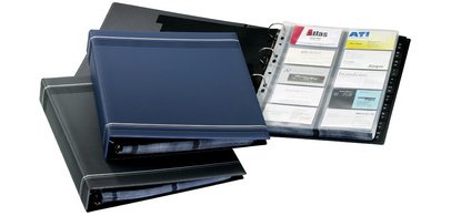 VISIFIX ring binder for business cards, A4