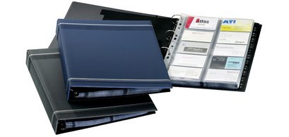 Classeur à anneaux pour cartes de visite VISIFIX, A4