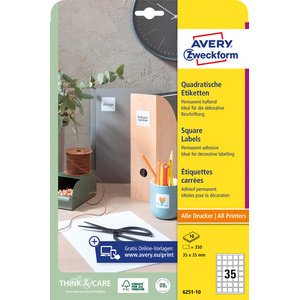 Etiket voor QR-codes 45 x 45 mm vierkant