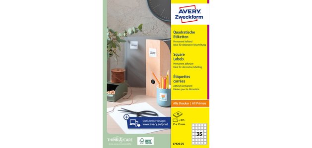 Etiket voor QR-codes 45 x 45 mm vierkant