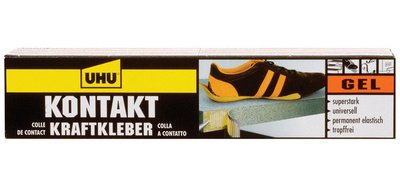 Colle de contact forte, Gel, avec du solvant, 120 g