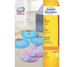 Etiquette CD/DVD SuperSize, blanc, mat