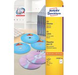 Etiket CD/DVD SuperSize wit mat