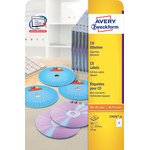 Etiket CD/DVD SuperSize wit mat