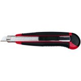 Cutter pro Auto-Load, lame: 9 mm, noir/rouge