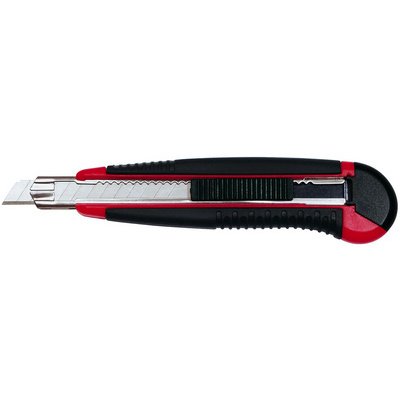 Cutter pro Auto-Load lemmet 9 mm zwart/rood
