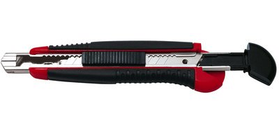 Cutter pro Auto-Load, lame: 18 mm, noir/rouge