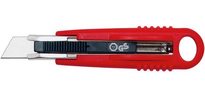 Safety-Cutter standard, lame: 18 mm, rouge/noir