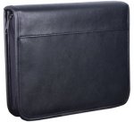 Porte-documents, A5, en similicuir, noir