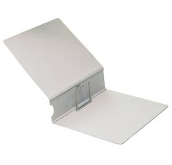 Classeur d'archives, A4, en carton grain cuir, gris