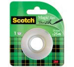 Ruban adhésif Magic, invisible, 19 mm x 25 m