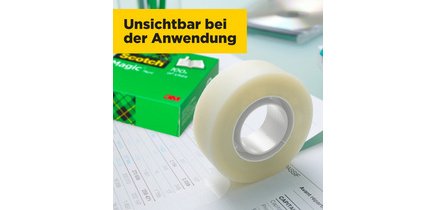 3M Magic Klebeband 810, 19 mm x 10 m, unsichtbar