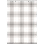 bloc paperboard, 20 feuilles, quadrillé, 650 x 980 mm