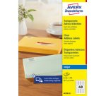 Adressticker, transp., 63,5 x 38,1 mm