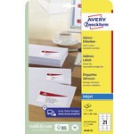 Address label, transp., 99.1 x 38.1 mm