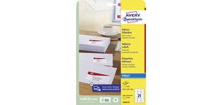 Address label, transp., 99.1 x 38.1 mm