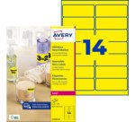 Stick&Lift Etiquette, 38,1 x 21,2 mm, jaune