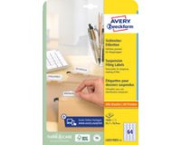 Etiquettes pour dossiers suspendus, blanc