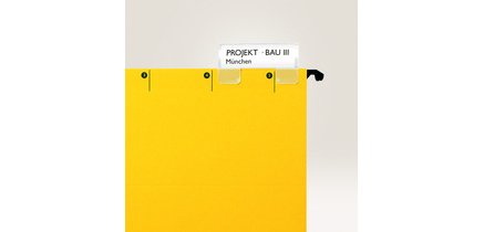 Etiquettes pour dossiers suspendus, blanc