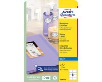 Etiquette ovale jet d'encre/Glossy