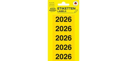 Étiquette pour classeur '2027', 60 x 26 mm