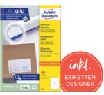 Etiquette universelle, 105 x 42,3 mm, blanc