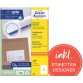 Universeel etiket 200 x 297 mm wit