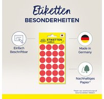 Etiket Avery Zweckform 3179 rond 8mm lichtgroen 416stuks