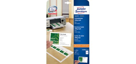 Carte de visite Quick & Clean, blanc