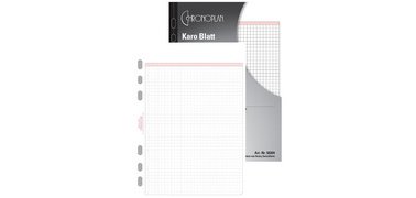 Feuilles quadrillées, A5, 80 g/m2, 50 feuilles