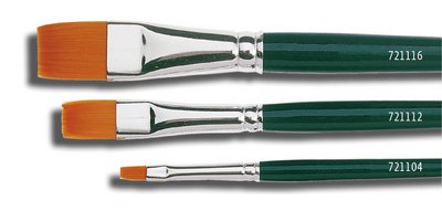 Pinceau Hobby Line BASIC, nylon, plat, N. 0