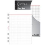 Feuilles quadrillées, Midi, 25 feuilles, 80 g/m2