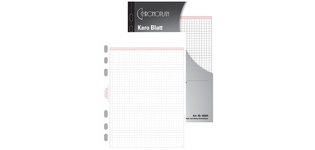 Feuilles quadrillées, Midi, 25 feuilles, 80 g/m2