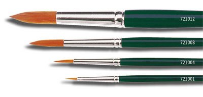 Hobby Line BASIC Brush, nylon, round, No. 4