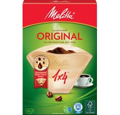 Melitta Filtre à café arôme '1x4', marron nature