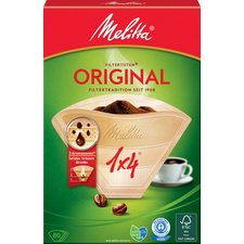 Melitta Filtre à café arôme '1x4', marron nature