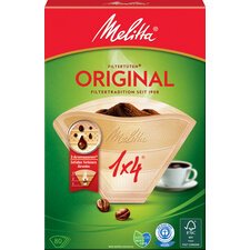 Melitta Filtre à café arôme '1x4', marron nature